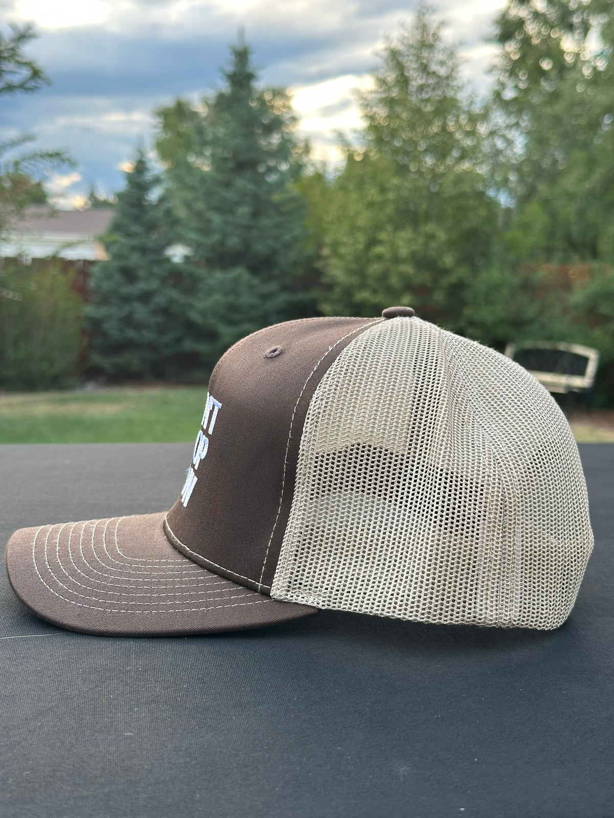 DON’T STOP NOW - Black Trucker Hat