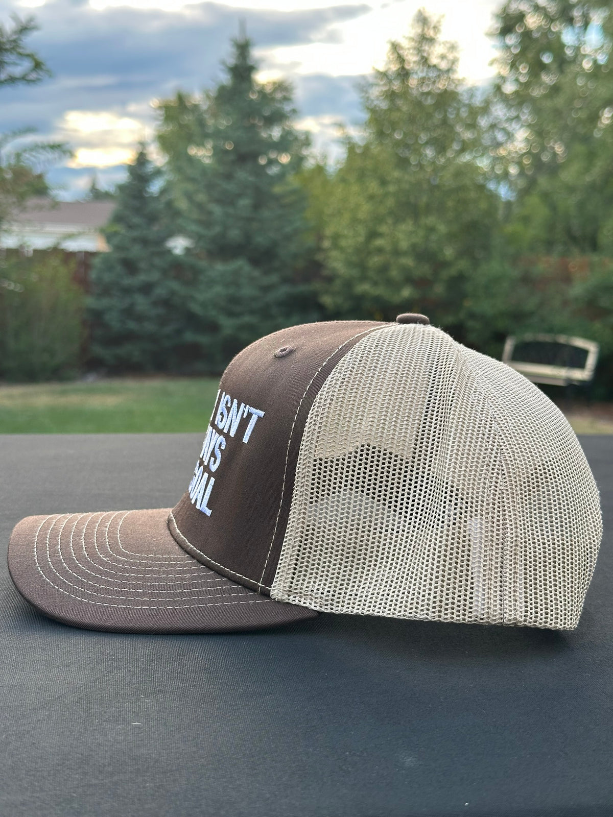 MONEY ISN’T ALWAYS THE GOAL - Black Trucker Hat